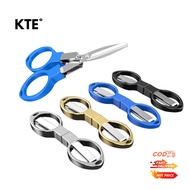 【KTE】 Carbon Steel Fishing Plier Foldable Scissors Pancing Gunting Hiking Camping Playar Mancing Mur