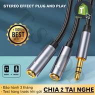 Jack splits 2 headphone ports (split into 2 3.5 ports)