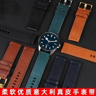▽ Italy Cowhide Leather Watch Strap for Rudder Tudor Dituo Meidou Xitiecheng Genuine Leather 22 23mm Watch Band Men