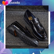 509 👞 Penny Loafer Black x Black Soles (6CM) รองเท้า loafer ผู้ชาย งานหนัง Italy แท้ Penny รุ่นพิเศ