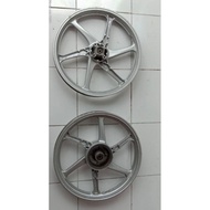 VELG CASTWHEEL JUPITER Z ORI SET DEPAN BELAKANG ORI BEKAS  P