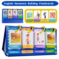 80Pcs English Sentence Building Flashcards for Kids Sentence Structure & Grammar Skills Desk Calenda