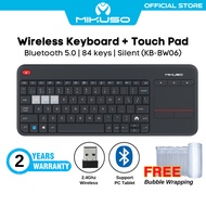 MIKUSO KB-BW06 Papan Kekunci Wireless Touchpad USB & Bluetooth | Untuk PC Laptop Tablet Keyboard