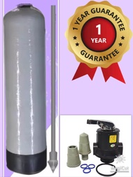 เครื่องกรองน้ำไฟเบอร์กลาส 10x54 + หัวควบคุม TMF56A พร้อมอุปกรณ์ครบชุด +ชุดข้อต่อ