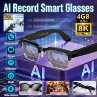 2026 AI Smart Glasses Men AI Translation 8MP HD Camera 4K Shooting Image Conversation Recording List