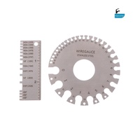 [GIK] 0-36 Round AWG SWG Wire Gauge Thickness Ruler Gauge Diameter Stainless Steel Measurer Tool Wel