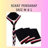 SCARF PENGAKAP SAIZ M & L SKAF LEHER PANJANG SCARF PENGAKAP LINE MERAH SCARF PENGAKAP RENCANA