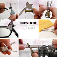 Swiss Tech 6in1 Util-Key Key Ring Keychain Swisse Army Knife Tool