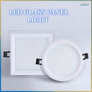 [SG Seller]Glass LED Downlight ED Glass Downlight Round Downlight Square Downlight Panel Light（6w/9w