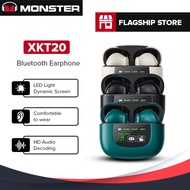 Monster XKT20 Gaming Earphone True Wireless Headsets with LED Screen Bluetooth 5.4 Earbuds TWS Bluet