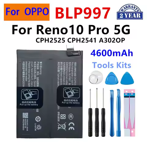 Brand New BLP997 4600mAh Battery For OPPO OnePlus Reno 10 Pro 5G CPH2525 CPH2541 A302OP Phone Batter