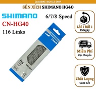Genuine Shimano CN-HG40 Bicycle Chain Chain - Suitable for 6,7,8-speed sprockets
