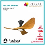[Free Shipping] Alaska Burah Ceiling Fan 43" No Light - Regal Lighting