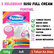 Puremil Full Cream Milk | Susu Asli | Susu Tepung Tanpa Gula Ditambah Dgn DHA & Omega 3 | Pengganti 