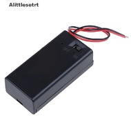 [Alittle] 9V Volt PP3 battery holder box case w/ wire lead on/off cover