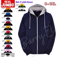 Oversized Zipper Hoodie Jacket Men'sPOLOS Korean Style DistroWanita Bigsize ML XL XXL XXXL XXXXL 5XL