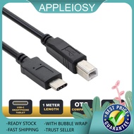 OTG USB Type-C to Type-B Cable 1m for Electronic Keyboard Printer