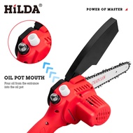 [ST]💘HiLDA/Hilda Mini Handheld Electric Chain Saw Lithium Chainsaw6Inch1000wHigh-Power Chainsaw Logging Cutting Garden M