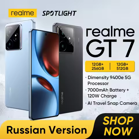 [World Premiere] realme GT 7 5G Smartphone Dimensity 9400e Chipset 7000mAh Battery 120W Charge 6.78"