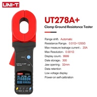 UNI-T 278A+ เครื่องทดสอบความต้านทานพื้นดินแคลมป์เครื่องทดสอบพื้นดิน UT278A+
