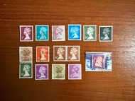 UK 80年代 英國舊郵票15個
