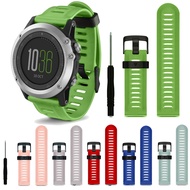 Soft Silicone Watchband Strap for Garmin Fenix 3, Sports Replacement Wristband Bracelet with Tools for Garmin Fenix 3 Watch accessories
