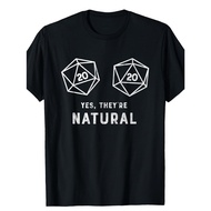 [ Fun RPG Gamer Tee] Natural 20-Sided Dice RPG Gamer T-Shirt - Fun For Gamers 4A0C