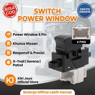 TOMBOL [KIKI] Passenger Power Window Switch for Nissan X-Trail Xtrail T30 Serena C24 Patrol Y61 Fron