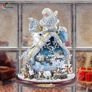 [chulisia] Christmas Tree Rotating Sculpture Train Decorations Paste Window Paste Stickers Christmas
