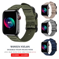 ETXNylon Strap For Apple Watch 8 Band 44mm 45mm 40mm Correa 41mm 42mm 38mm Woven Starp Bracelet iWatch Ultra 49mm Series3 4 5 Se 67