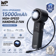 WP SELECTED handheld fan cooling 15000mAh Portable 20 in 1 Fans with 100 Speeds Powerbank Function