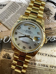🌈🌈新返貨品🌈🌈Vintage Rolex DayDate 18238🐚🐚罕有特色原裝完美貝殼面🐚🐚36mm 淨錶 雙推快調日歷❤️💚極靚狀態 收藏品級數😎VU1247（旺角店）