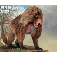 80066 lion tailed baboon simulation animal model toy