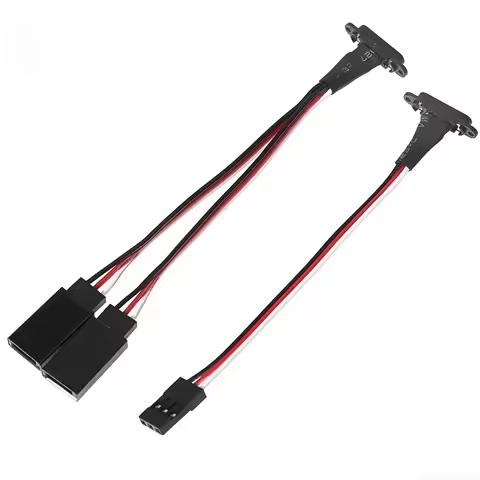Magnetic Snap-on JR Extension Cable 1-to-2 Y R401Cable for RC Models