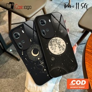 G461 Softcase Glass Case Glass Oppo Reno 11 5G 10 10 Pro 8 8T 8z 7 7z 6 5 5F 4 4F 3 A18 A38 A58 A78 