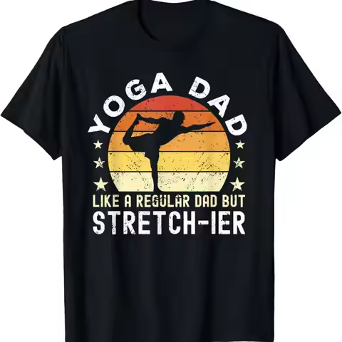 Yoga Dad Like a regular but stretch ier Meditation T Shirt