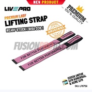 Livepro Lady Lifting Strap LP8756 - Anti-Slip Silicone - Women's Deadlift Weight Lifting Strap - Pin