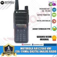 MOTOROLA XIR C2660 C 2660 VHF DIGITAL ANALOG HT DMR GARANSI RESMI