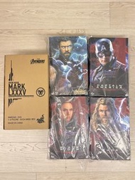放售：  HOT TOYS Marvel，全新，狀況如圖。 Ironman MK85 (BD), Thor雷神 Infinity War, 美國隊長 End Game, 黑寡婦 End Game,  