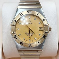 🔥🔥[現貨]OMEGA Constellation 歐米茄星座系列 1202.15.00 金面鑽刻 35.5mm 自動機械 2005年全套 omega/omega seamaster/omega sp