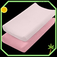 GERTRUD 2PCS Diaper Changing Pad Cover, Ultra Soft Reusable Changing Mat Cover, Sleeve Sheets Breath
