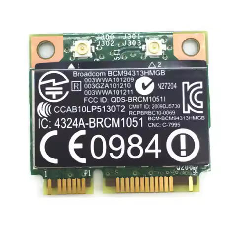 For BroadCom BCM94313HMGB BCM4313 Wifi + Bluetooth-compatible 4.0 Mini PCI-E 150Mbps Card for HP G4 