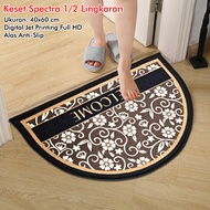 SPECTRA DOORMAT 1/ 2 CIRCLES 40X60