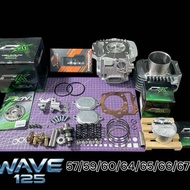 Cylinder Head 4 Valves Wave125 Set 4 Wave125 Valve Size 21/24-22/25 Of 4 Wave125 66/67 Piston With 4