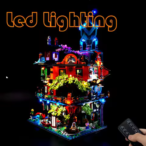 Lighting Set For 71741 Ninjagosed City Gardens Movie Not Include Building Blocks (Only Led Light Kit