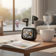 HTC NE40 ,6.0,AI,LED,HiFi,,  Fon Telinga Tanpa Wayar HTC NE40 6.0 Bluetooth dengan Terjemahan AI, Sk