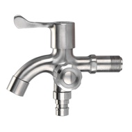 Paip Dapur 💖304 Stainless Steel Two Way Valve Water Tap Faucet Kitchen & Bathroom Water Filter Pili 