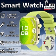 Men Sports Smart Watch HD Screen Blood Oxygen Bluetooth Talking Watch Multi Sports Modes LED Flashli