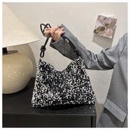 Tas Selempang & Bahu Wanita Berkilau dengan Desain Baru INS yang Modis dengan Kapasitas Besar Warna 