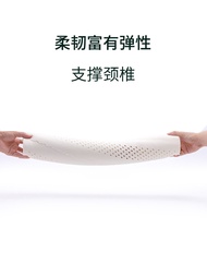 Thailand Natural Latex Cylindrical Pillow Cervical Spine Curvature Straightening Neck Support round Pillow Candy Shaped Pillow Anti-Mite Pillow